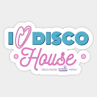 I Love Disco House Sticker